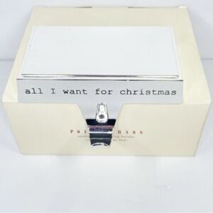 Pottery Barn Silver Stocking Holder